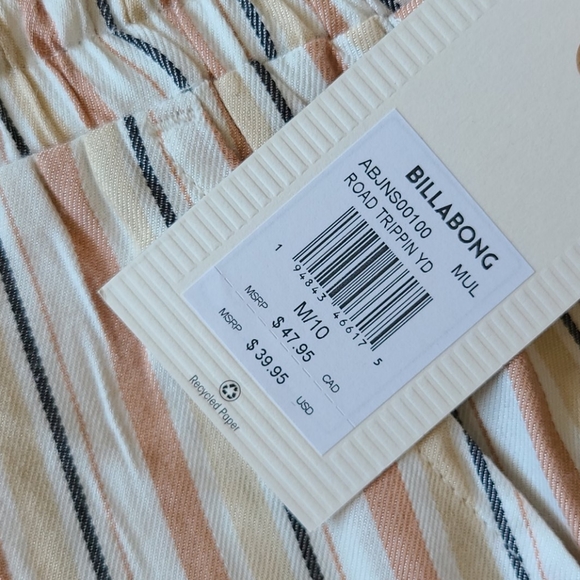 Billabong lounge shorts with drawstring sz m/10 - Picture 2 of 6